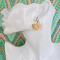 Swiss Cheese Earrings with Super Hypoallergenic Niobium Ear Wires for Even the Most Sensitive Ears!