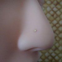 SUPER TINY Flat, Gold Nose Stud, 14K Gold Filled Nose Screw, L-Bend, Straight, or Fishtail - 100% Made in the USA