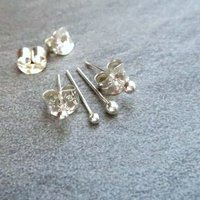 Solid Sterling Silver Friction Ear Nuts / Earring Backs for Post Earrings; Excellent Quality, 100% Made in the USA