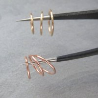 Tiny Gold Filled Nose Ring, 20g Endless Hoop - 14k Rose or 14k Yellow-Gold Filled - 6, 7, 8, 9, or 10 mm Cartilage Hoop, 100% Made in USA