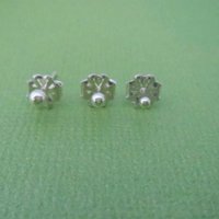 Solid Argentium Earring Backs / Friction Ear Nuts for Post Earrings, Hypoallergenic, Sold in Pairs, Made in the USA