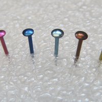 Niobium Nose Ring - Small, Simple Nose Stud - Blue Nose Ring, Pink Nose Ring, Gold or Even A Bronze Nose Stud  -  100% Made in the USA
