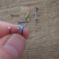 Tiny Niobium Stud Earrings, Perfect for Super Sensitive Ears, Nickel Free Studs for Earlobes or Cartilage - Made in USA, Choose Your Color!