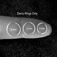 316L Stainless Steel Nose Ring, Earring, Cartilage, Etc. - Durable Womens or Mens Endless Hoop, Unisex Hoop