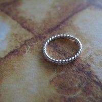 Twisted Argentium Silver Nose Ring / Twisted Hoop For All Piercings, Hypoallergenic, 21 Gauge, Tiny 5mm to 10mm, 100% Made in the USA