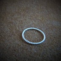 Twisted Argentium Silver Nose Ring / Twisted Hoop For All Piercings, Hypoallergenic, 21 Gauge, Tiny 5mm to 10mm, 100% Made in the USA