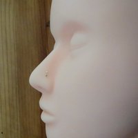 14k Gold Nose Stud, TEENY Tiny Flat or Ball Nose Ring, Solid Gold Super Thin 24 GAUGE Post - 100% Made in USA
