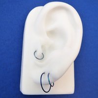 Niobium Nose Hoop or Cartilage Hoop Earring - Niobium Nose Ring in 8 Colors and 6 Sizes for Sensitive Ears, 100% Made in USA