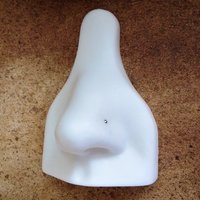 14k White Gold Nose Stud, TEENY TINY Flat Nose Ring, Screw or L Bend - Solid White Gold, Super Thin 24 Gauge Post - 100% Made in USA