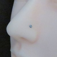 Niobium Nose Ring- Small, Flat Niobium Nose Stud, Gunmetal Grey Nose Screw, L Bend, Straight, or Fishtail - Hypoallergenic Nose Jewelry
