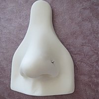 Set of THREE Surgical Steel Nose Studs, Basic Nose Rings - One Spiked, One Domed, and One Ball Stud, Classic and Durable