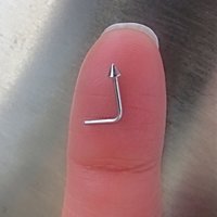 Small Spike Nose Stud, 316L Surgical Steel Nose Ring, Edgy Little Cone Nose Stud for Men and Women