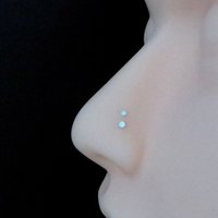 Tiny Flat Nose Stud, Argentium Silver Nose Ring - Nickel-Free Hypoallergenic Nose Jewelry, Nose Screw Made in USA