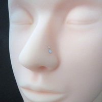 Tiny Flat Nose Stud, 925 Solid Sterling Silver Nose Ring, Hypoallergenic Nose Stud - Nose Screw, L Bend, Straight, or Fishtail - Made in USA