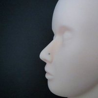 Niobium Nose Ring- Small, Flat Niobium Nose Stud, Gunmetal Grey Nose Screw, L Bend, Straight, or Fishtail - Hypoallergenic Nose Jewelry