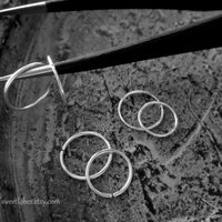 Tiny Nose Ring .999 Fine Silver -  6, 7, 8, 9mm Teeny Tiny Endless Loop Ring for Nose, Cartilage, Lip, Helix 100% Made in USA