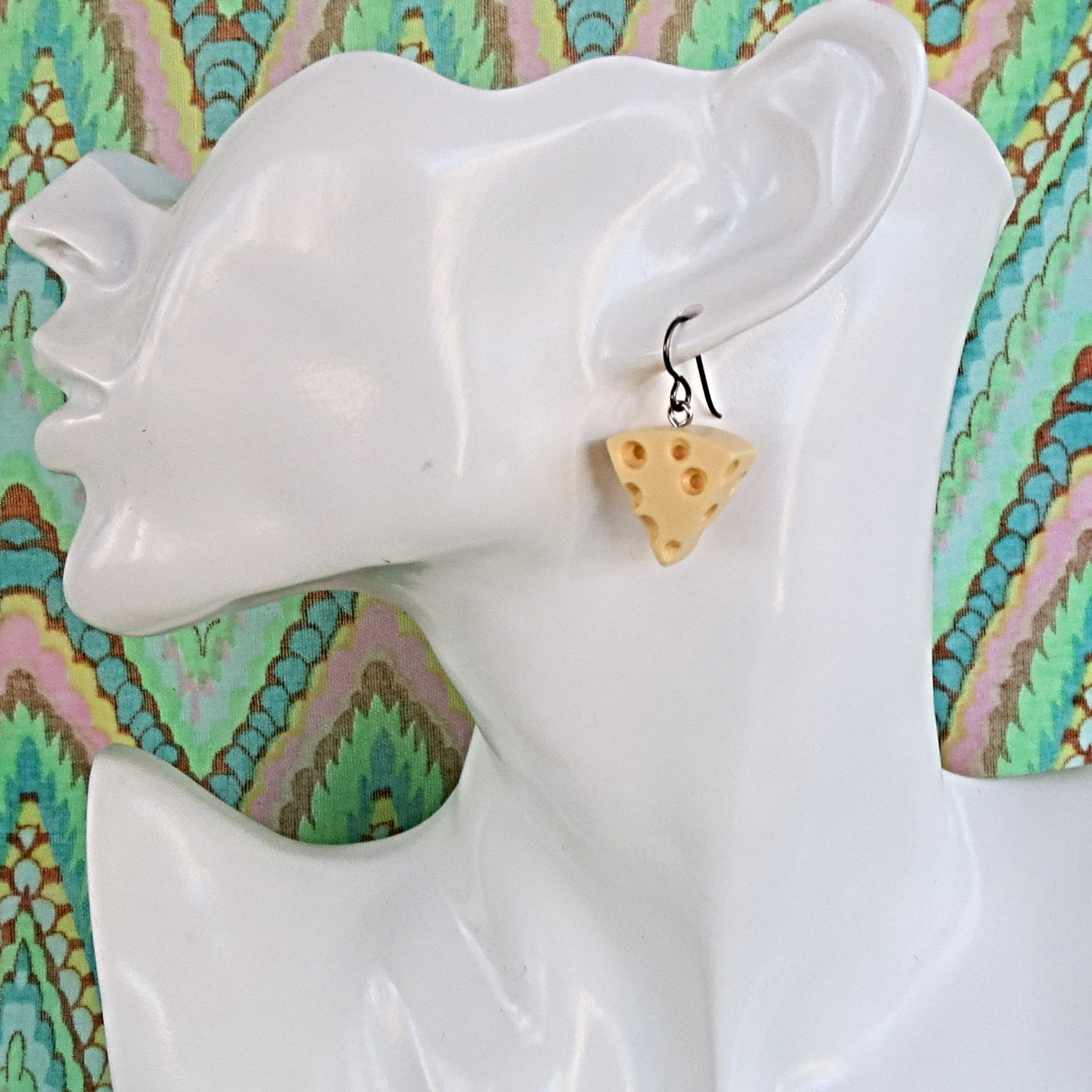 Swiss Cheese Earrings with Super Hypoallergenic Niobium Ear Wires for Even the Most Sensitive Ears!