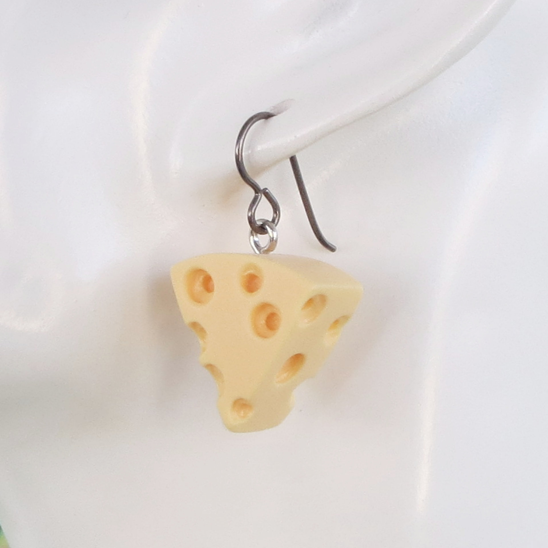 Swiss Cheese Earrings with Super Hypoallergenic Niobium Ear Wires for Even the Most Sensitive Ears!