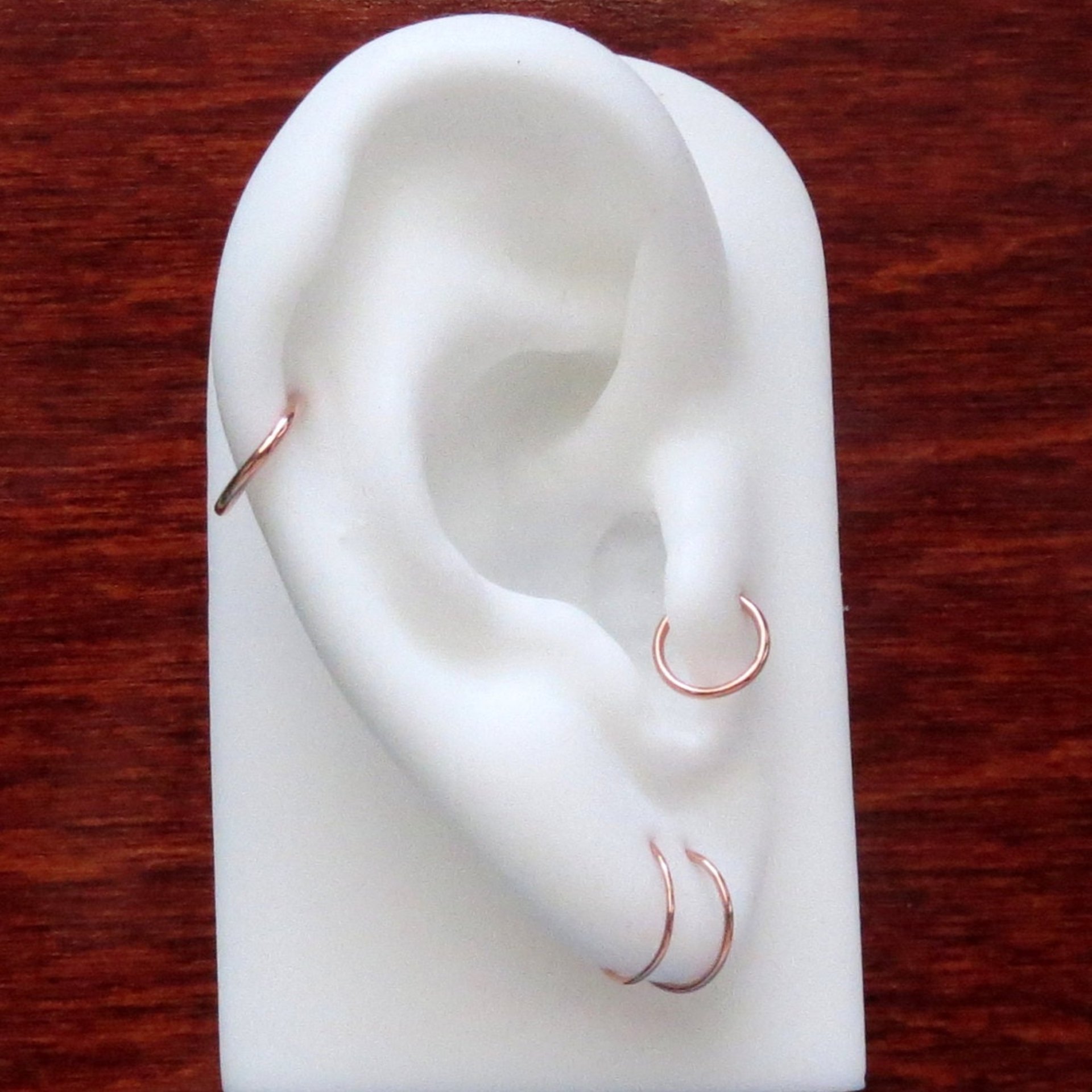 Solid Copper Nose Ring, Earring, Cartilage Endless Hoop, Beautiful Copper Hoop Available in Gauges from 24g to 16g, 100% Pure, Solid Copper