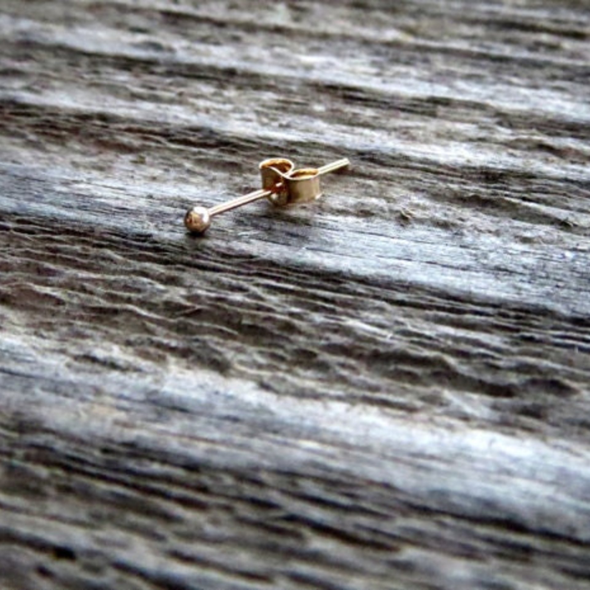Tiny 14k Solid Gold Ear Nut(s) / Gold Earring Back(s) for Thin Post Stud Earrings (24 or 22 gauge posts), Sold Individually, Made in the USA