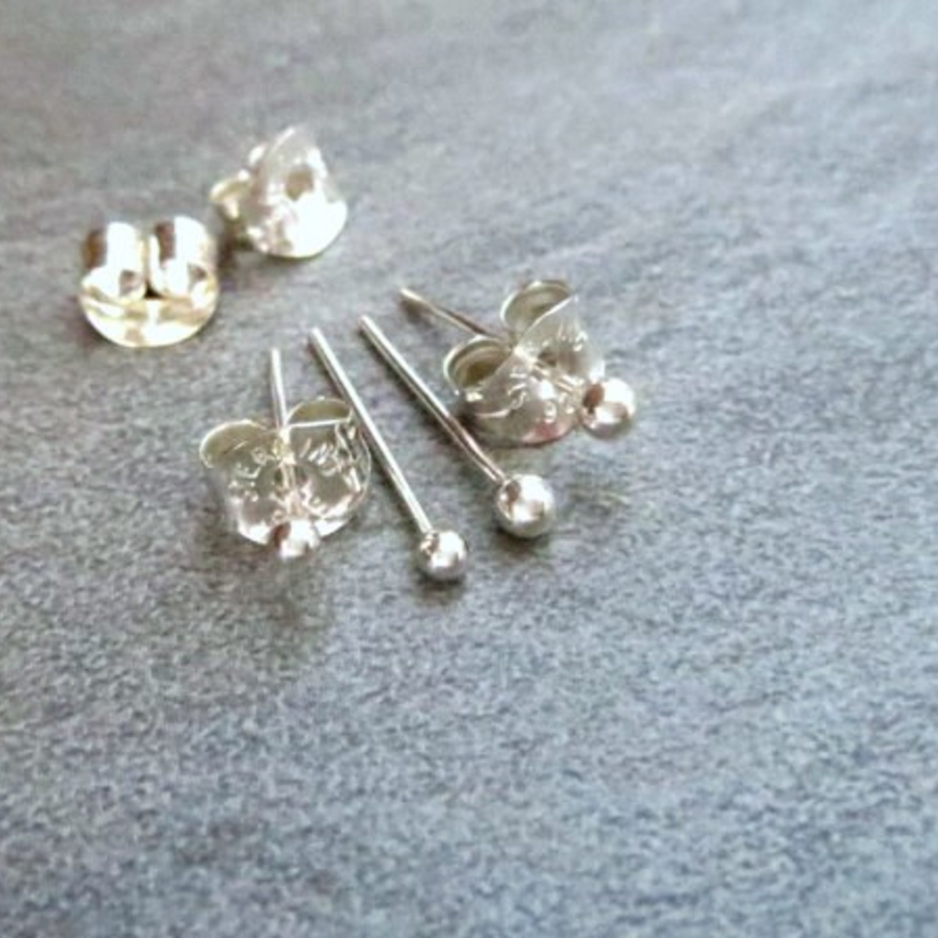 Solid Sterling Silver Friction Ear Nuts / Earring Backs for Post Earrings; Excellent Quality, 100% Made in the USA