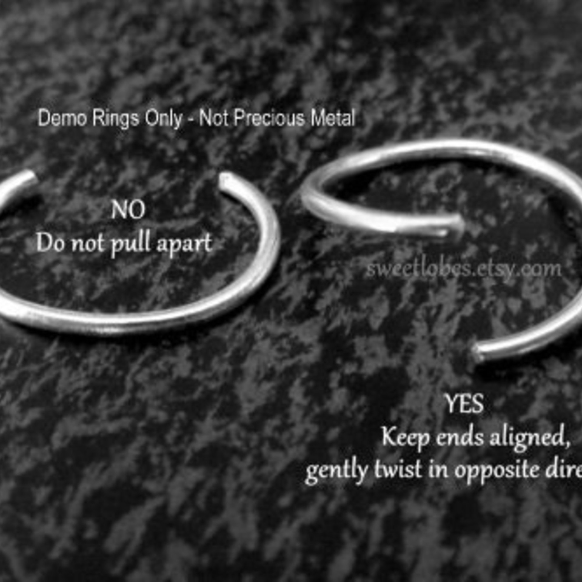 Solid Platinum Nose Ring Hoop Suitable for Tragus, Helix, Lip, Etc. - Superior Quality, Skinny 24, 22, or 20g Endless Hoop, 100% Made in USA