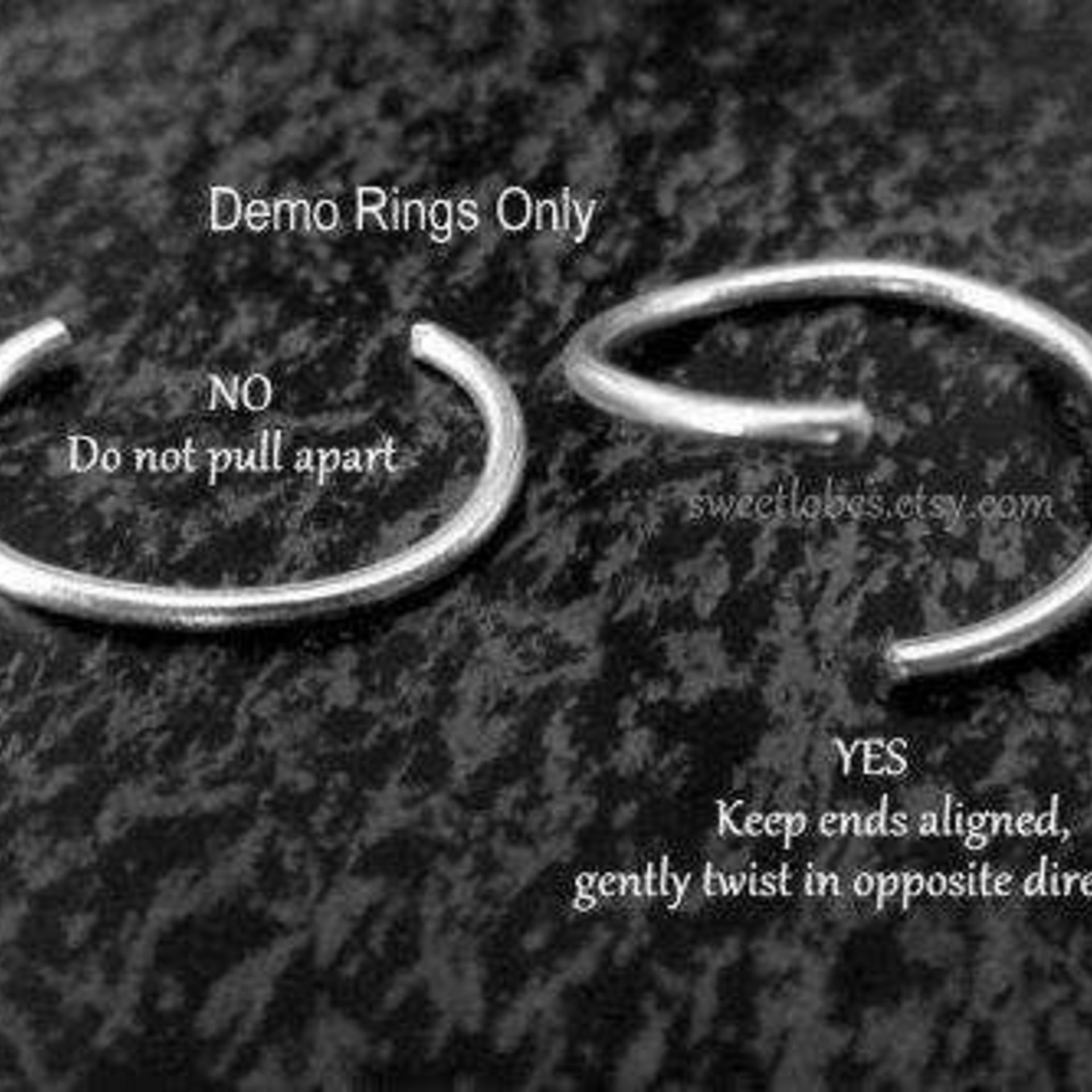 316L Stainless Steel Nose Ring, Earring, Cartilage, Etc. - Durable Womens or Mens Endless Hoop, Unisex Hoop