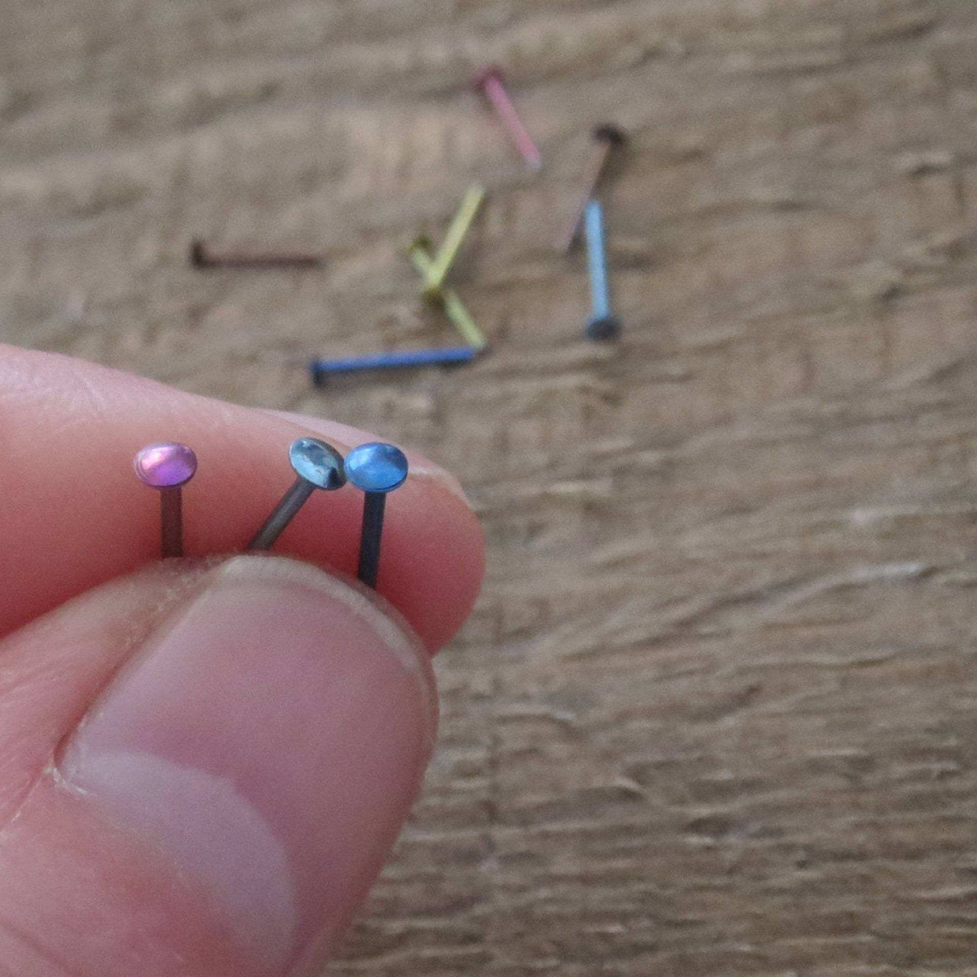 Tiny Niobium Stud Earrings, Perfect for Super Sensitive Ears, Nickel Free Studs for Earlobes or Cartilage - Made in USA, Choose Your Color!