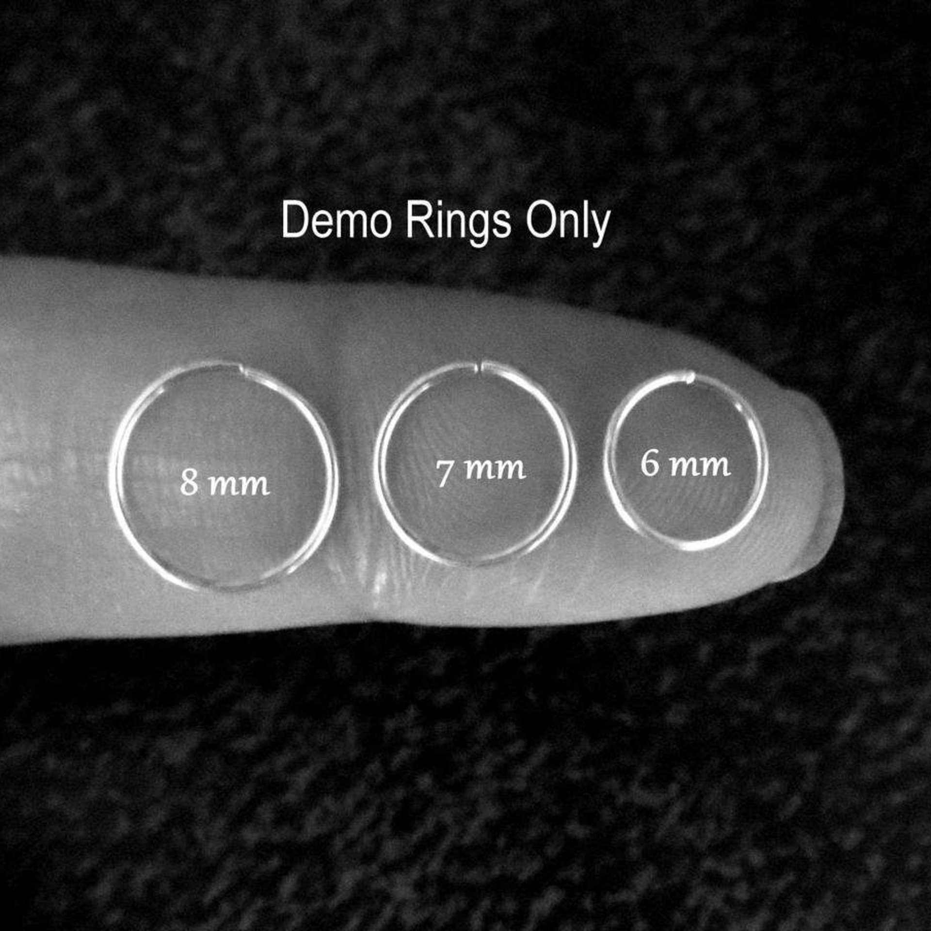 316L Stainless Steel Nose Ring, Earring, Cartilage, Etc. - Durable Womens or Mens Endless Hoop, Unisex Hoop