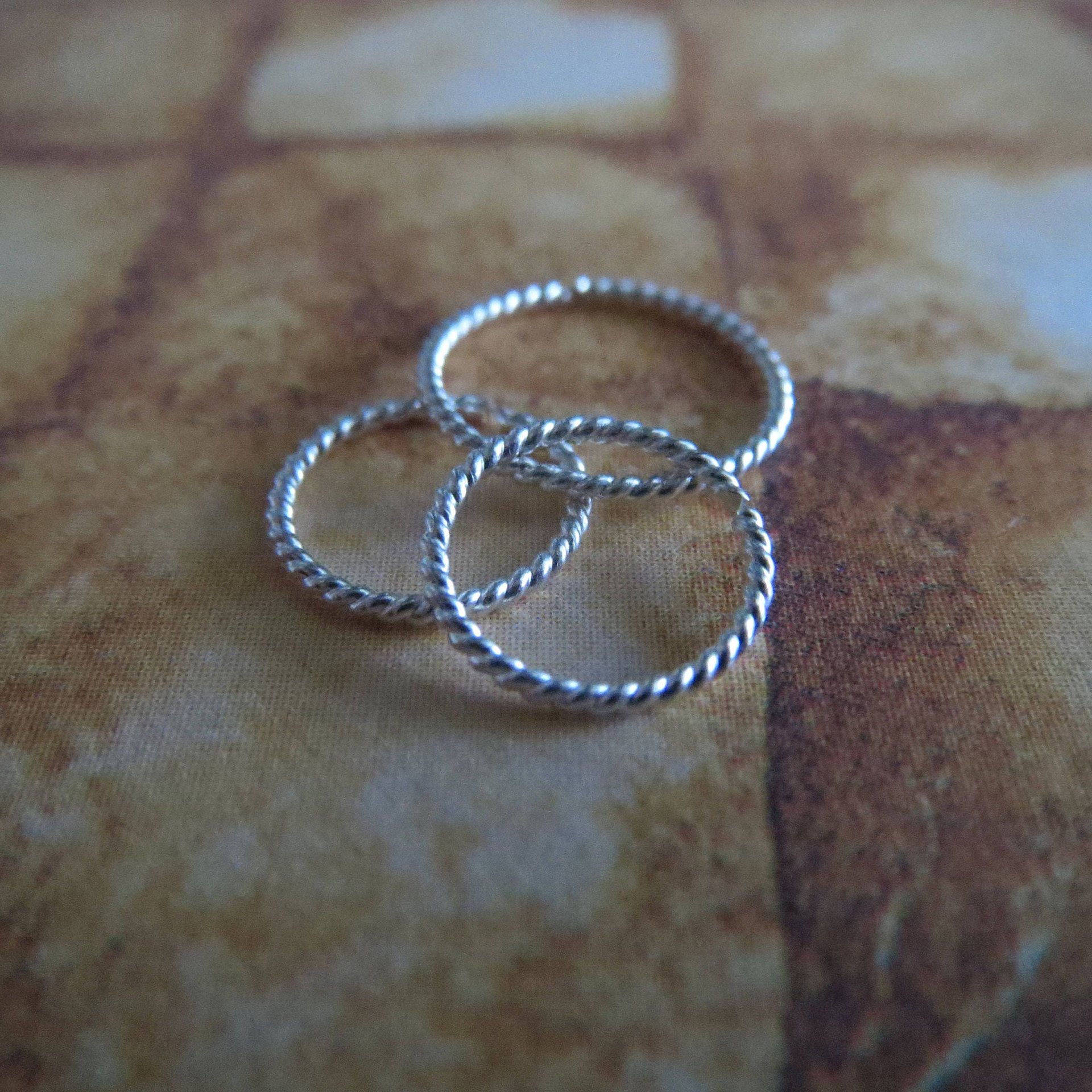 Twisted Silver Nose Ring / Twisted Hoop For All Piercings, 925 Sterling Silver, 22 Gauge, Tiny 5mm to 10mm, 100% Made in the USA