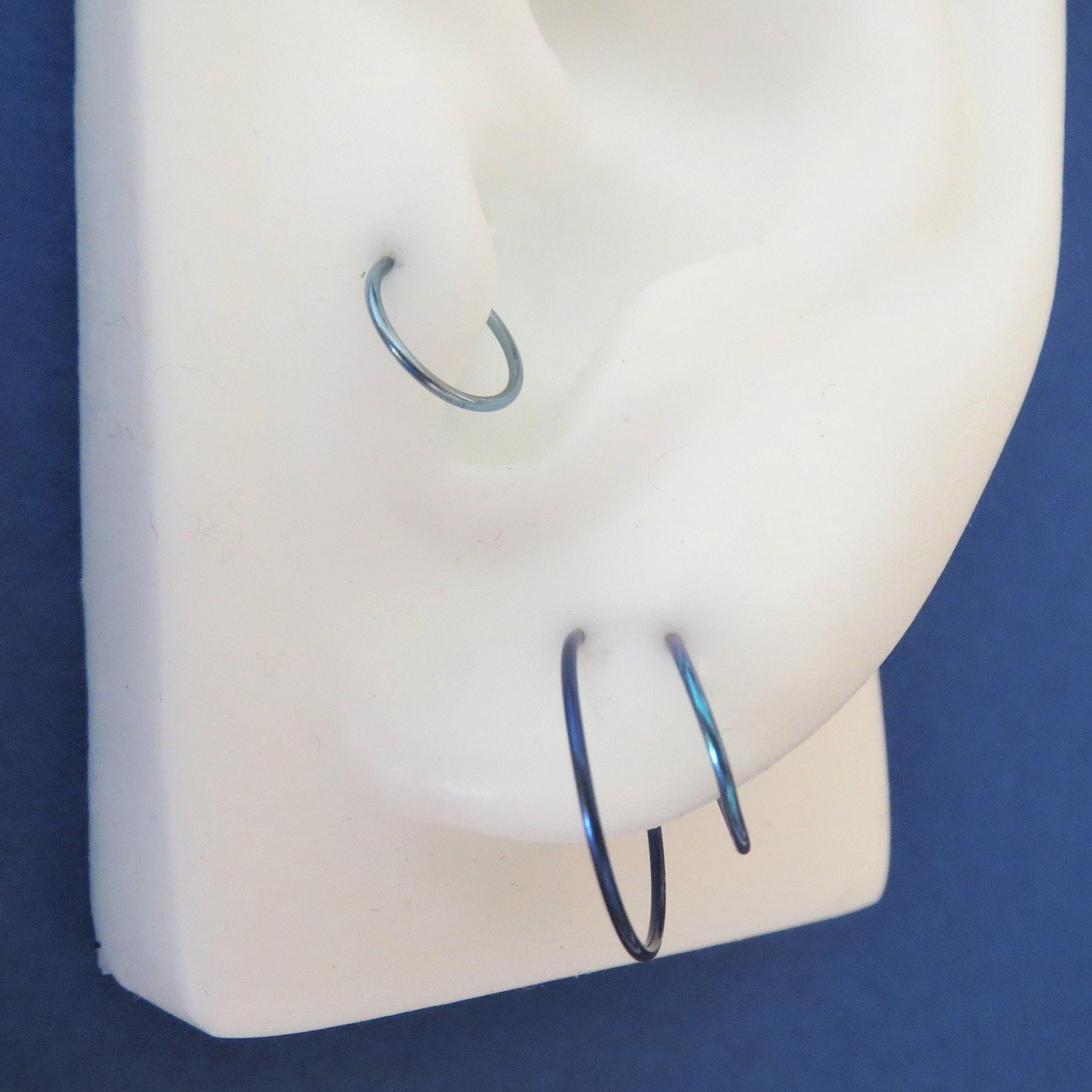 Niobium Nose Hoop or Cartilage Hoop Earring - Niobium Nose Ring in 8 Colors and 6 Sizes for Sensitive Ears, 100% Made in USA
