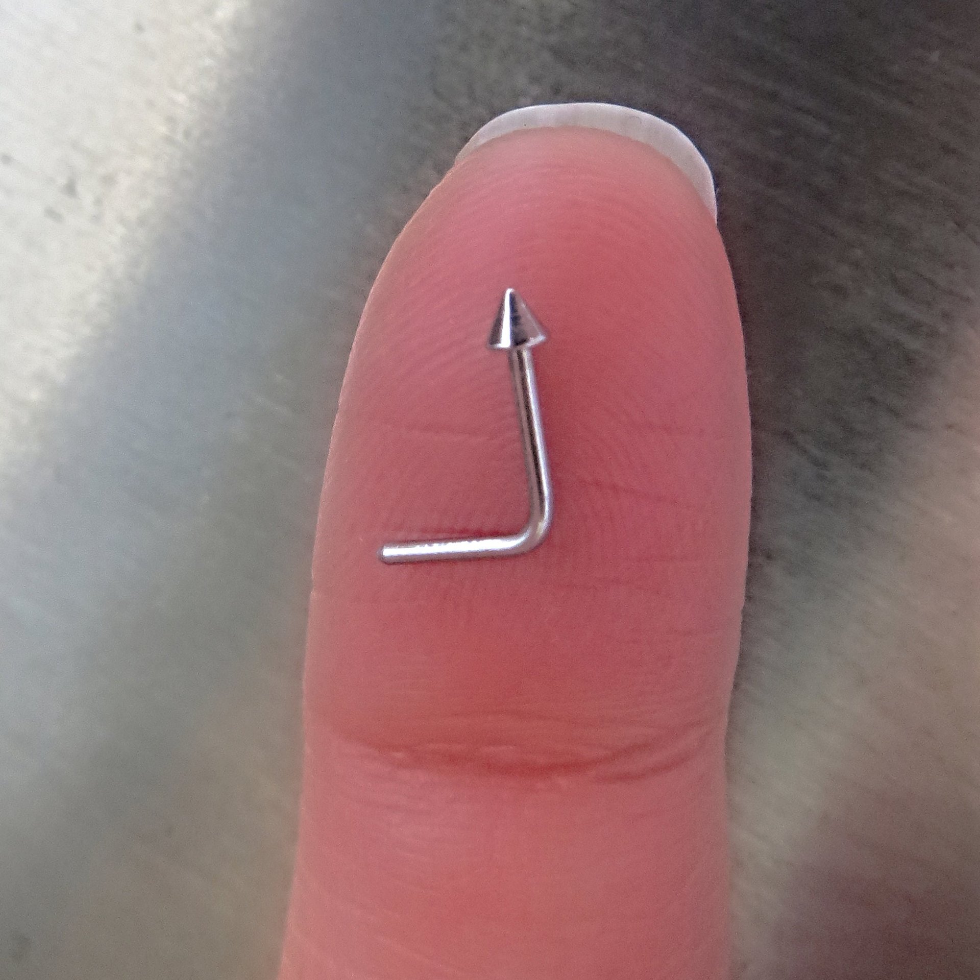 Small Spike Nose Stud, 316L Surgical Steel Nose Ring, Edgy Little Cone Nose Stud for Men and Women