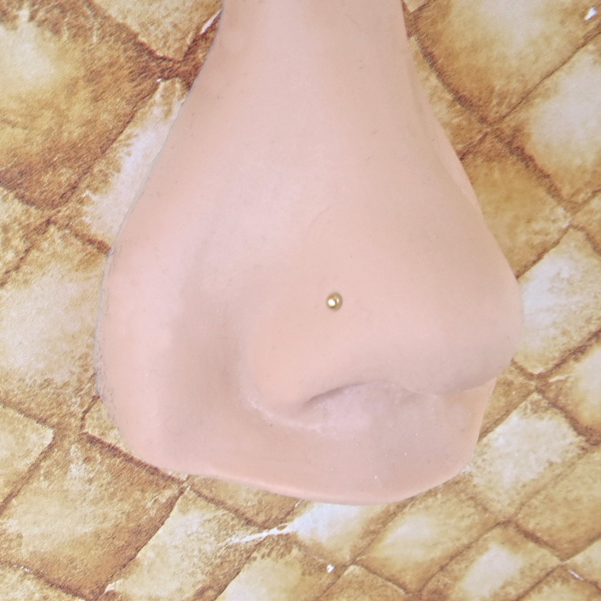 Tiny Gold Nose Stud, 14K Yellow or Rose-Gold-Filled Ball Nose Screw, L-Bend, Straight, or Fishtail - 22 Gauge CUSTOMIZABLE POST