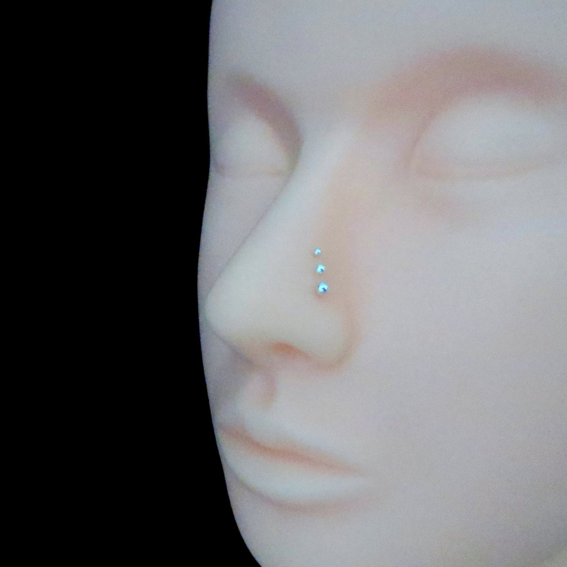 Ball Nose Stud, Argentium Silver Nose Ring in Your Choice of 3 Sizes, Several Post Styles - Nickel-Free Nose Studs Made in USA