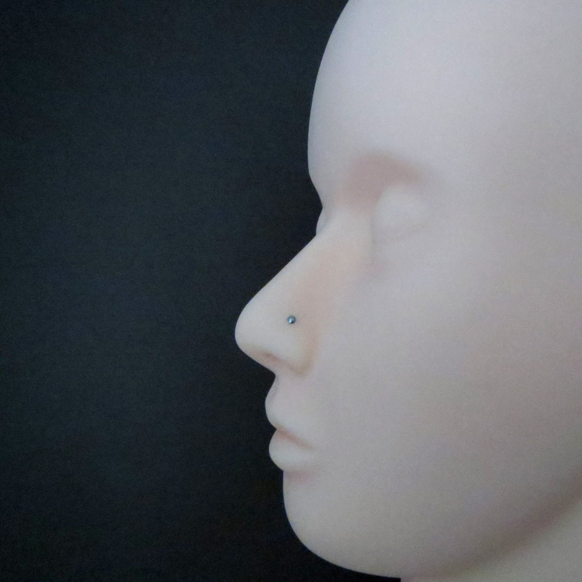 Niobium Nose Ring- Small, Flat Niobium Nose Stud, Gunmetal Grey Nose Screw, L Bend, Straight, or Fishtail - Hypoallergenic Nose Jewelry