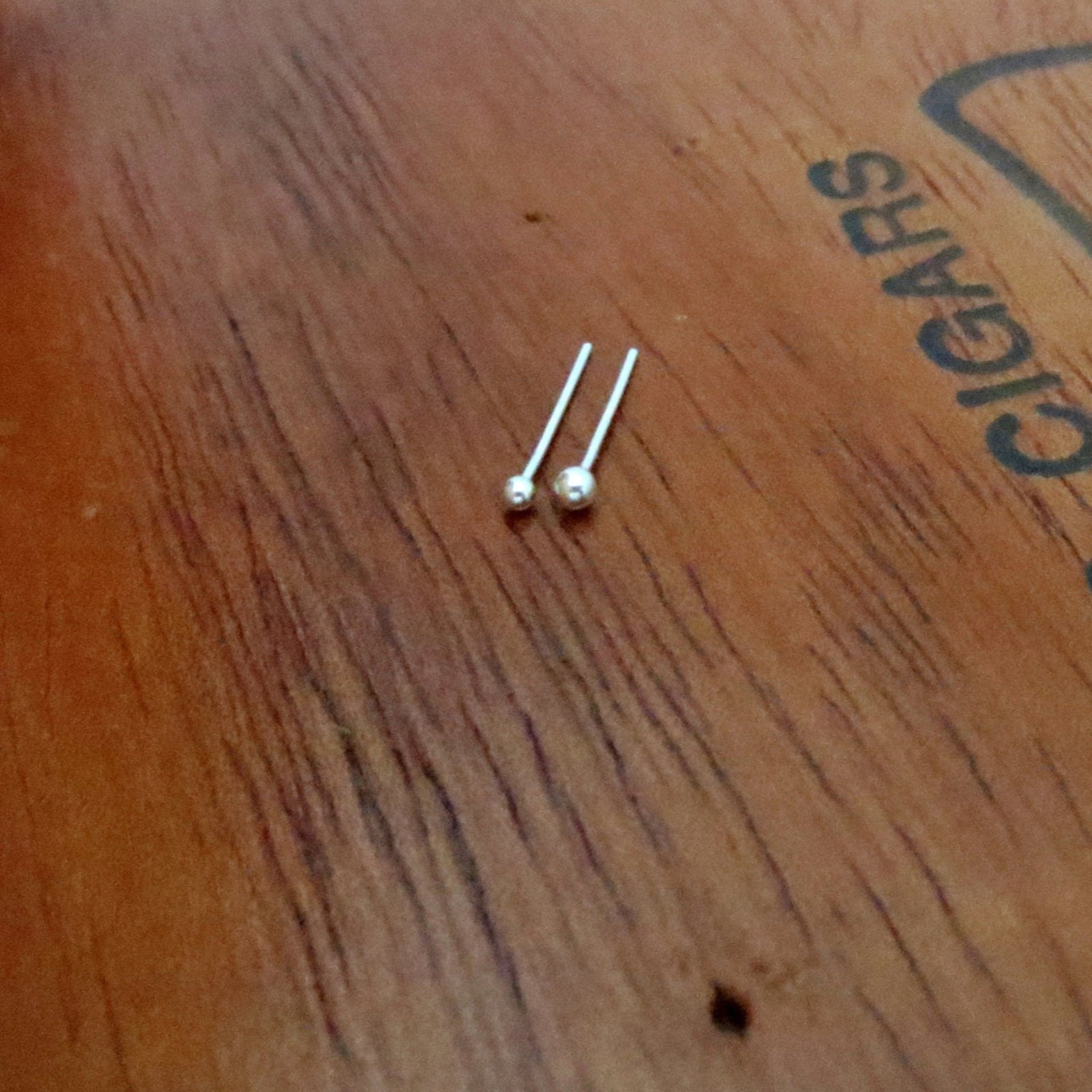 Tiny 925 Sterling Silver Ball Stud Post Earrings, Solid (Not Hollow) - Great For Lobe and Cartilage Piercings, Made in USA
