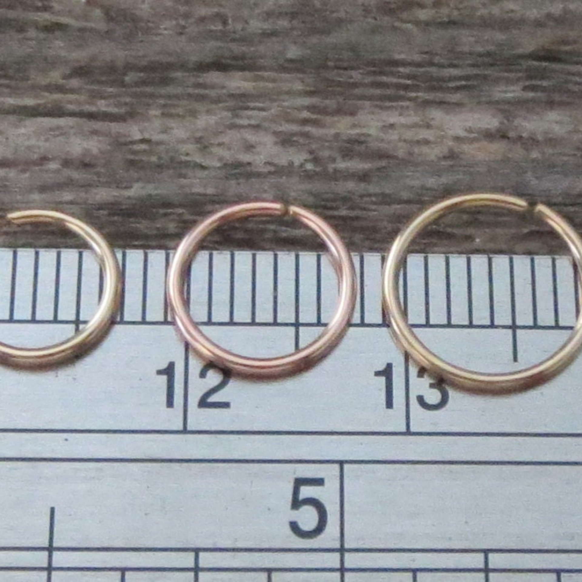 Tiny Gold Filled Nose Ring, 20g Endless Hoop - 14k Rose or 14k Yellow-Gold Filled - 6, 7, 8, 9, or 10 mm Cartilage Hoop, 100% Made in USA