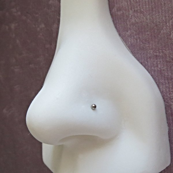 Basic Ball Nose Stud, 316L Surgical Steel Nose Ring, Classic Nose Stud for Men and Women